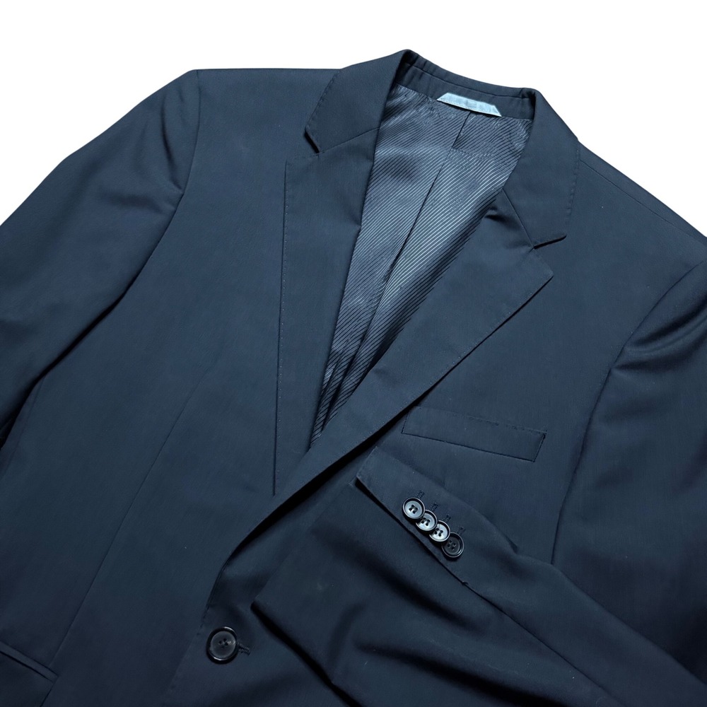Hugo Boss Blazer Mens 36R Black 100% Virgin Wool Two Button Suit Jacket Coat